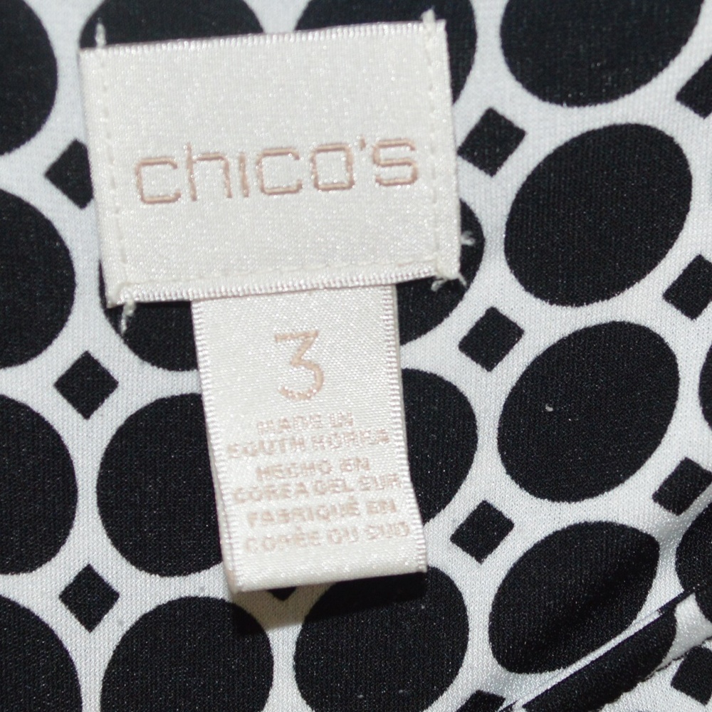 Chicos Print slingy casual shirt sz3 - Picture 2 of 6